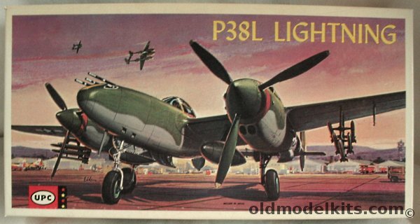 UPC 1/72 Lockheed P-38L or P-38J Lighting - USAF 'Virginia Marie/Margaret' or Nationalist Chinese (Taiwan) (Ex-Frog), 5051-100 plastic model kit